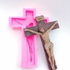 HYROOY Crucifix Silicone Mold Wall Hanging s-Pendant Epoxy Resin Mold