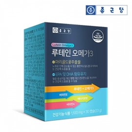 Chong Kun Dang Lutein Omega-3 1100mg x 30 Capsules / 종근당 루테인 오메가3 1100mg x 30캡슐