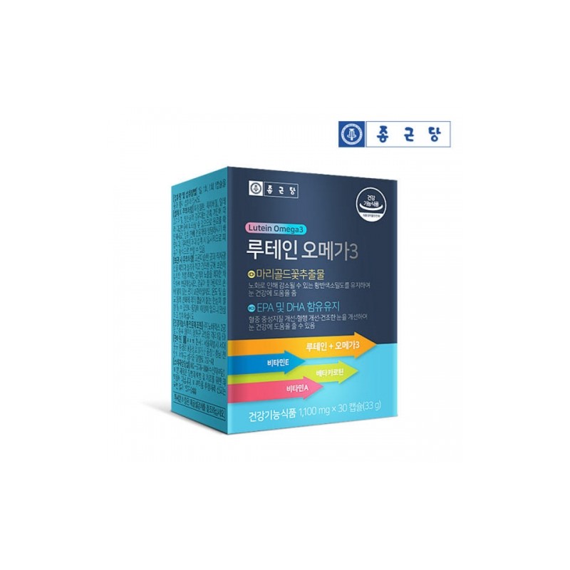 Chong Kun Dang Lutein Omega-3 1100mg x 30 Capsules /