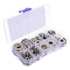 ULTECHNOVO 1set Stainless Steel Flat Washer Assortment Kit High-Strength Lock
