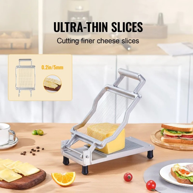 Cheese Cutter with Wire, 0.2" Ultra-Thin Cheeser Butter Cutting Blade,