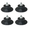RLECS 4pcs Air Compressor Rubber Foot Stand Horn Pad M6