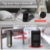 Kloudic 950W Portable Electric Space Heater 2sec Heat up Travel