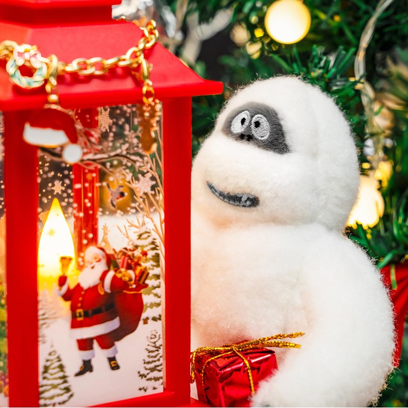 Snowman Christmas Tree Topper, 11 Inch Poseable Handmade Snow Monster