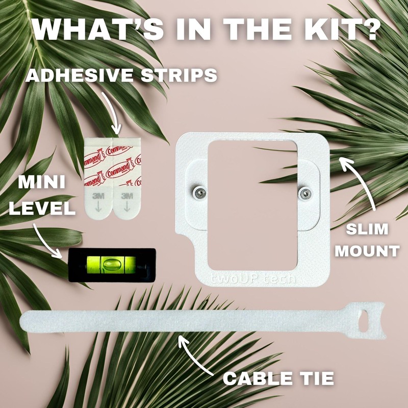 TwoUP Tech Slim Wall Mount for Ring Alarm Base Station