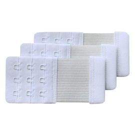 Chanie Women Pack of 3 Soft Comfortable 3 Hooks Bra Extender