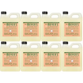 Mrs. Meyer's Clean Day Liquid Hand Soap Refill, 33 oz, Geranium, 8 pk