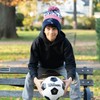 ChalkTalkSPORTS Soccer Knitted Beanie Hat | Play Soccer Pom Beanie