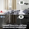 BGment Beige Short Curtains for Kitchen Window, Room Darkening Curtains