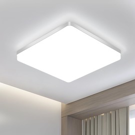 Comely LED Ceiling Light 48 W, 5000 LM Ceiling Light LED Modern Square Modern Panel Lamp for Bathroom Kitchen Living Room Bedroom Hallway Cool White 6500 K Diameter 30 cm