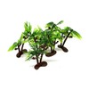 Mini Plastic Artificial Palms Trees 6PC