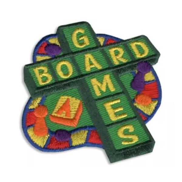 Girl Boy Cub BOARD GAMES Day FUN Patches Crest Badges