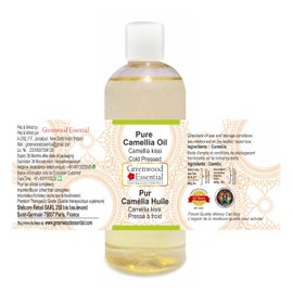 Greenwood Essential Pure Camellia Oil (Camellia kissi) Cold Pressed 200ml (6.76 oz)