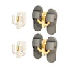 ROLUXENTIA 4 Pack Wall Mounted Shoe Rack - Premium Hanging