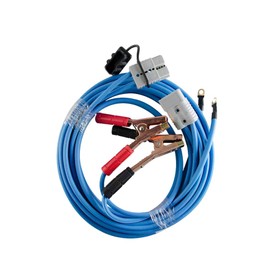 15' Quick Connector Booster Cable Kit - 4 Gauge, Heavy-Duty CCA Jumper Cables with TPE Jacket & Super Heavy Duty Clamps for All Weather Vehicle Jump Starts