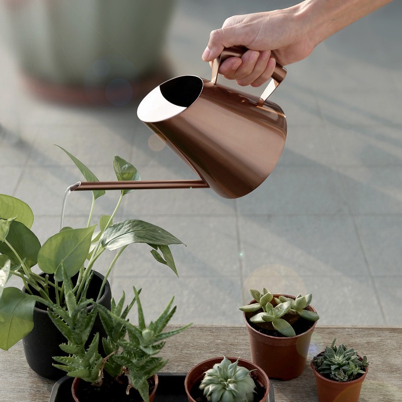 Household Stainless Steel Watering Can Pot Garden Green Plant Flower