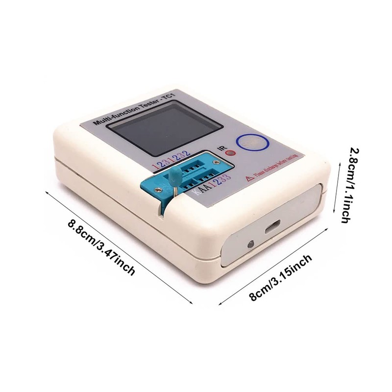 LCR TC1 ESR Tester, Transistor Tester, Multi-Function Transistor Tester For