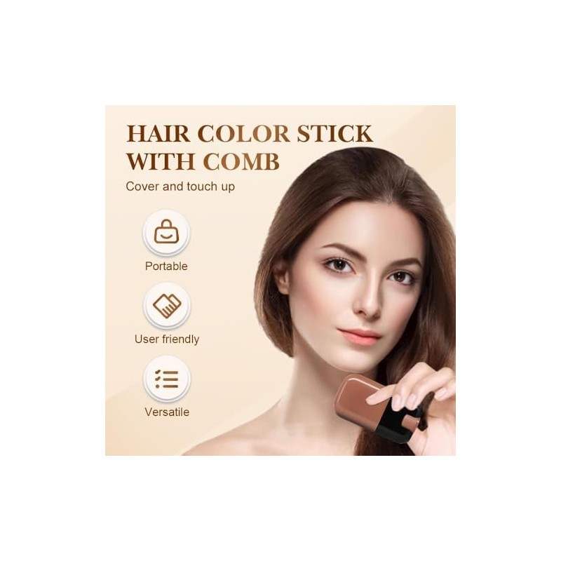 2 en 1 Peine con Tinte Portátil De Cabello para