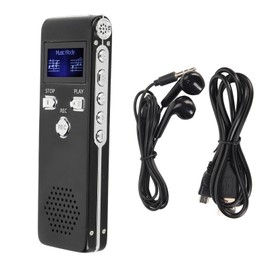 Digital Voice Recorder HD Noise Reduction Built in Dual Microphone Portable Recording Device MP3 Player for Lecture 32G