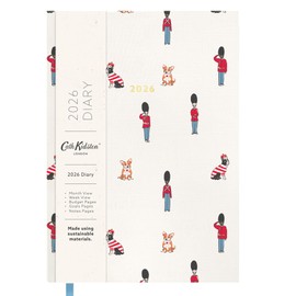 Ohh Deer 2026 Diary Cath Kidston Guards Ditsy Design - Cloth bound A5 Diary - Week to View with Monthly Planner
