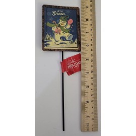 Christmas Metal Floral Pick Crafts Snowman 1B