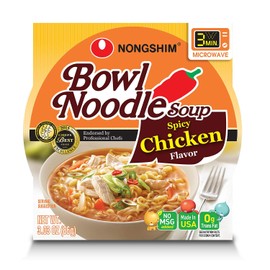 Nongshim Spicy Chicken Bowl Noodle Soup (3.03 oz., 24 count)