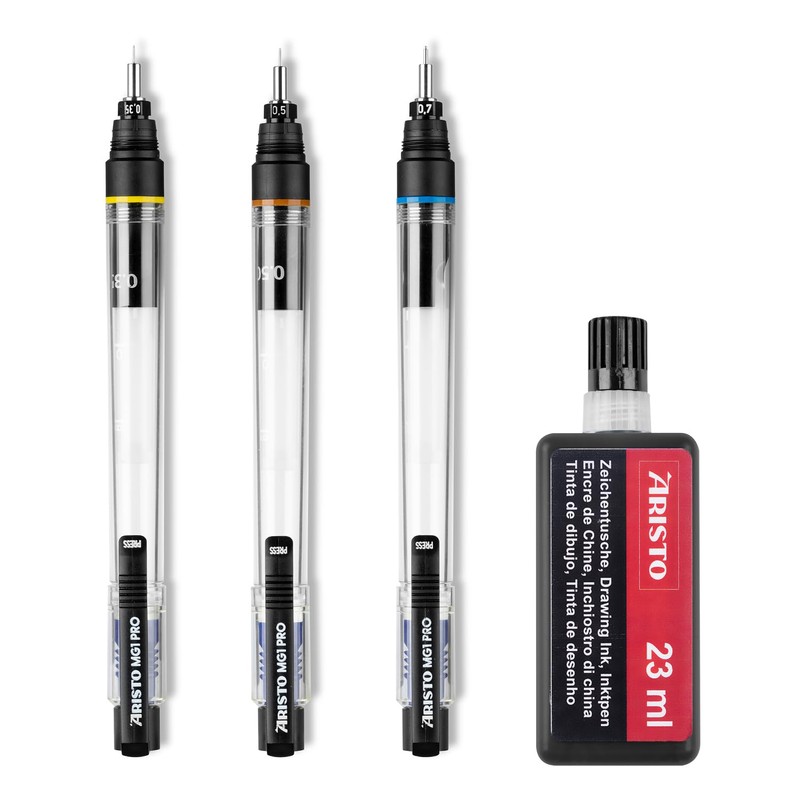Aristo AH54300 MG1 Ink Pen Set of 3