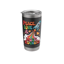 Peaceful Rocket Launch for Science Hobby Fans Stainless Steel Insulated Tumbler