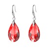 Austrian Crystal Teardrop Dangle Hook Earrings for Women 14K Gold