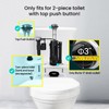 R&T 3-Inch Dual Flush Valve with Top Push Button Toilet