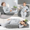 Pregnancy Pillows for Sleeping, 45.3 Inch Pregnancy Massage Pillow Full