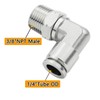 Beduan Push to Connect Fitting Elbow, 1/4" Tube OD x