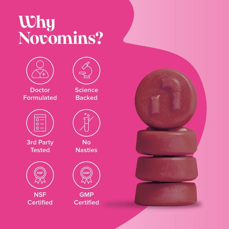 novomins Womens Multivitamins Gummies & Minerals with Marine Collagen &