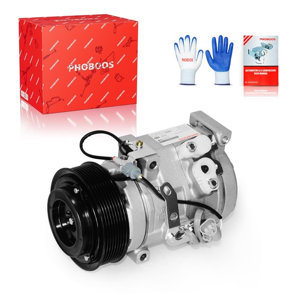 PHOBOOS A/C Compressor with Clutch Compatible with Toyota Tundra 2010-2019