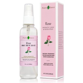 Rose Linen and Room Spray, Natural Pillow Spray Made with Pure Rose Essential Oils, Relaxing Home Fragrance or Toilet Spray, Rose Water Spray