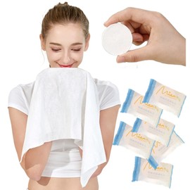 QUALIALL Compressed Towel Tablets, Portable Travel Washcloth for Camping Hiking Backpacking or Traveling, Disposable Reusable, Extra Large and Thick (23.6" X 11.8")