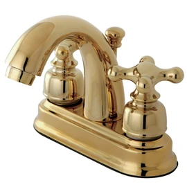 Kingston Brass KB5612AX Restoration 4-Inch Centerset Lavatory Faucet, Polished