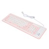 Foldable Silicone Keyboard 103 Keys USB Wired Silicon Foldable Waterproof