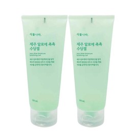 Plant Nation 식물나라 제주 알로에 촉촉 수딩젤 200ml 2개 Plant Nation Jeju Aloe Moist Soothing Gel 200ml 2pcs