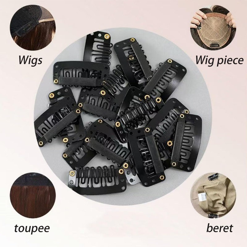Dinghaole 30PCS Premium 32mm Alloy Hair Extension Clips - Salon-Grade