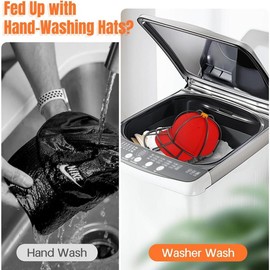 1-Pack Hat Washer Cage, Upgraded Baseball Caps Washers for Dishwasher/Washing Machine, Cleaner Protector Fit for Adult and Kids Hats, Black - Color: 1-Pack(New)