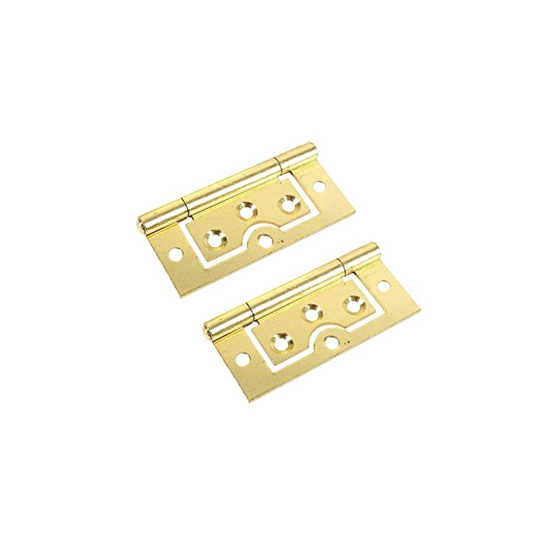Brass Plated Hinges Door Flush Hinges 75mm/3-Inch Heavy Duty Hurl