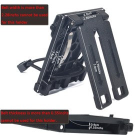 HYS Quick Release Handheld CB Amature Radio with Clip Holder w/Duty Belt Clip for Vests, Taser, Holsters, Mag Pouches, Backpacks (Nylon and Leather), for Uniden Cobra Scanner, Baofeng Motorola Radio