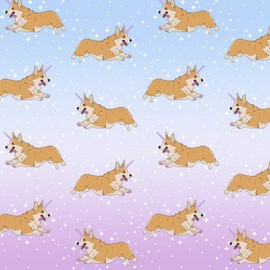GRAPHICS & MORE Unicorg Corgi Unicorn Gift Wrap Wrapping Paper Rolls