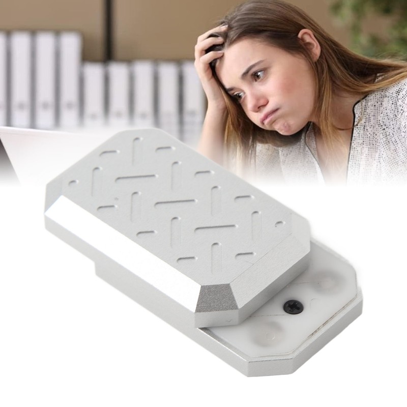 Push Slider Card Toy Textured Pattern Anxiety Relief Aluminum Alloy