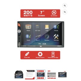 Dual Electronics XVM279SPK2 7 inch Car Stereo Bundle with 6.5" Speakers, Double