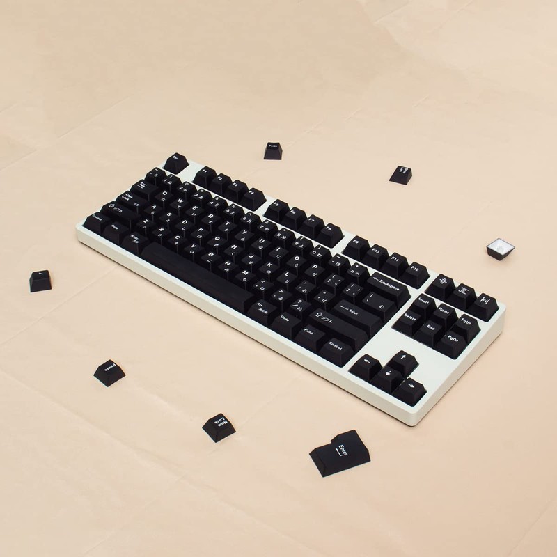 Gliging 130 Keys PBT Japanese Keycaps Cherry Profile DYE-Sub Navy