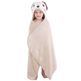 COOKY.D Baby Bath Towels with Hood Ultra Soft Large Animal Baby Blanket for Boy and Girls, Perfect, 120x70cm, 0-7 Years, Dog