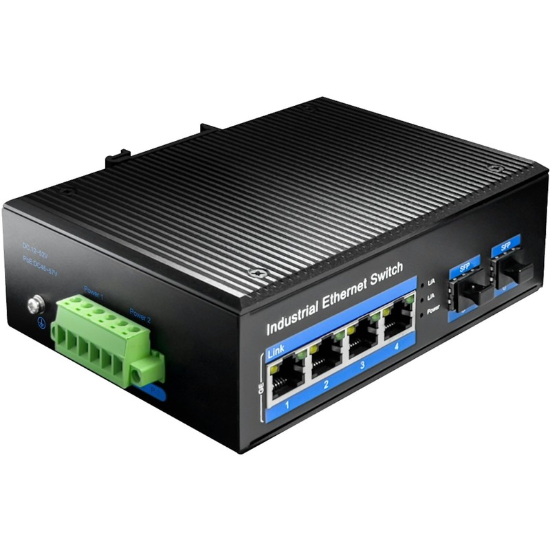 CUDY IG1004S2P Industrial PoE Switch HUB
