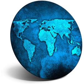 Destination Vinyl ltd Magnet for Refrigerator, Fridge - World Map Earth Travel Fun for Office, Cabinet and Whiteboard, Magnetic Stickers, 3799